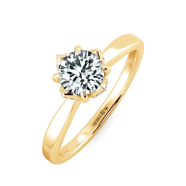 Nhẫn Cầu Hôn Kim Cương Little Lotus NCH9922 3